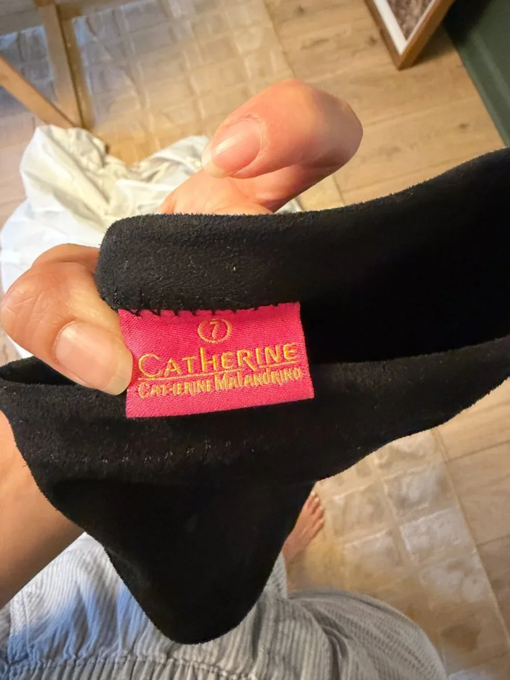 Catherine Malandrino Black Suede Over the Knee Boots 7